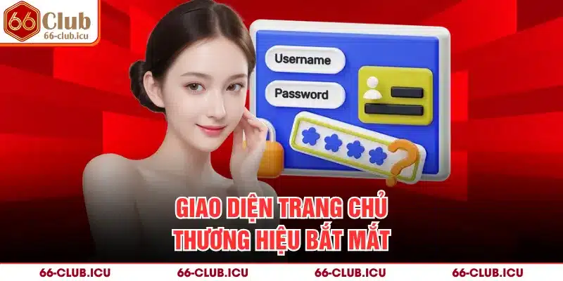 Giao diện trang chủ thương hiệu bắt mắt